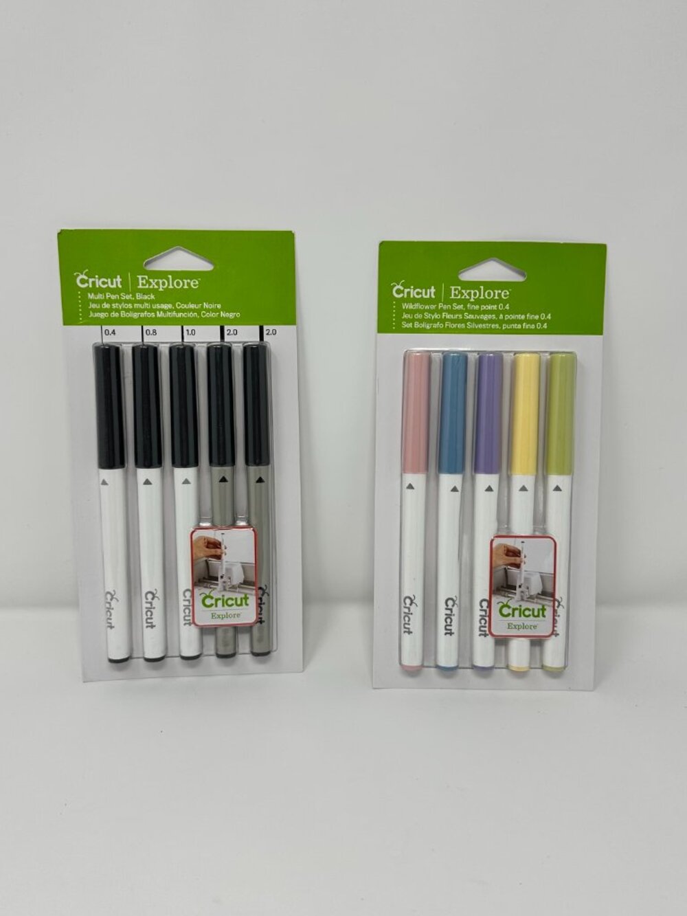 NEW 2 Cricut Explore Multi Pen Sets - 5 Piece Black & 5 Piece Wildflower